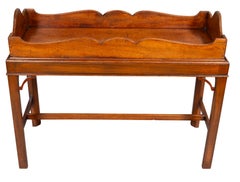 Georgian Mahogany Tray On A Later Base