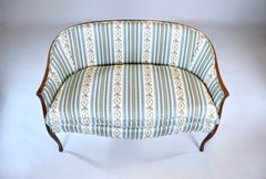 Canapé géorgien en acajou tapissé, États-Unis, années 1990