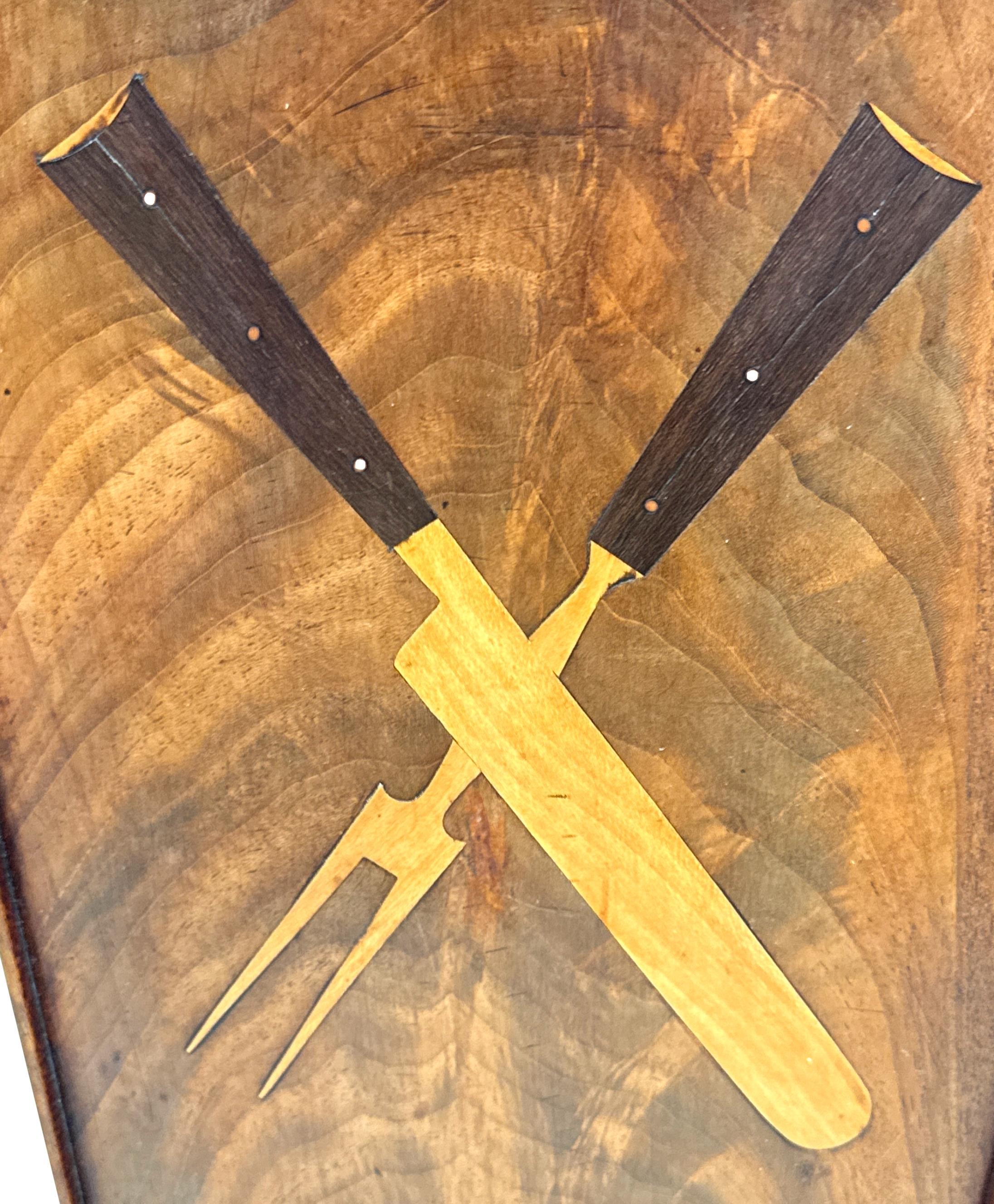 Georgian Mahogany Wall Hanging Cutlery Or Candle Box For Sale 1