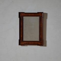 Georgian Mahogany Wall Mirror, Tabernacle Form, Late 18th Century