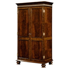 Georgian Mahogany Wardrobe Armoire