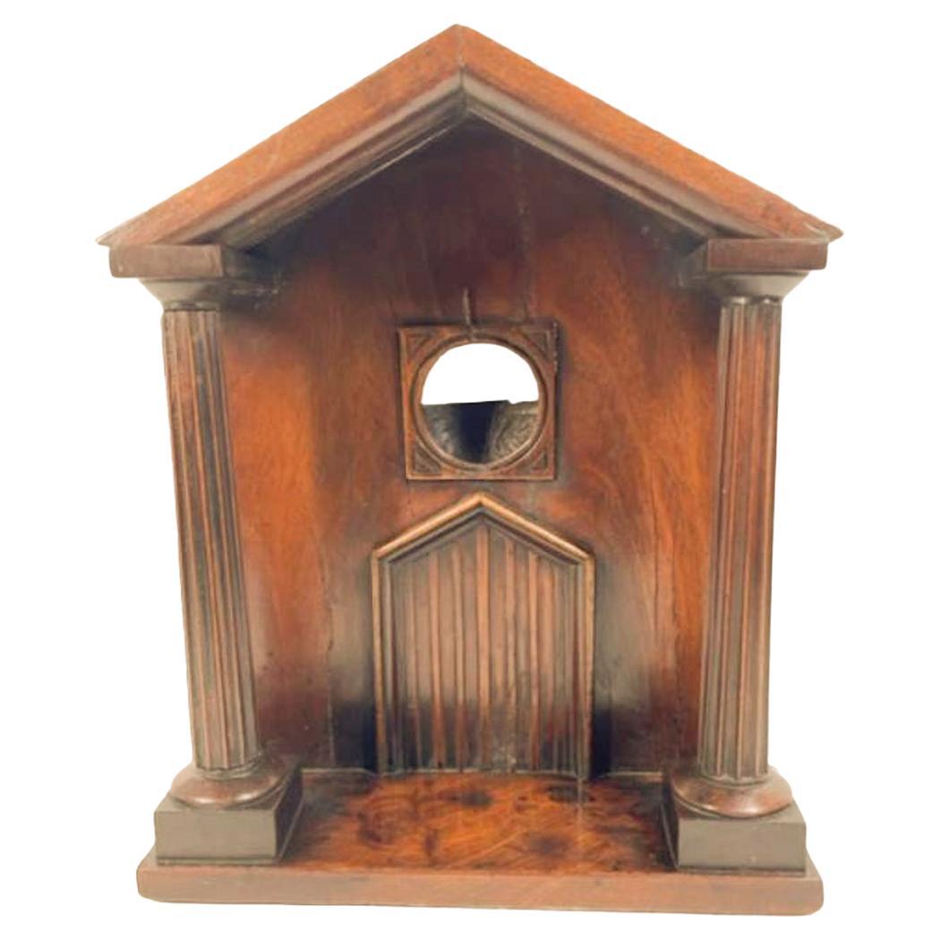 Georgian Mahogany Watch Hutch in the Form of a Columned Portico For Sale