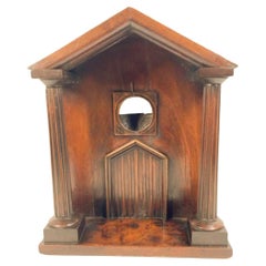 Georgian Mahogany Watch Hutch in the Form of a Columned Portico