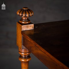 Georgian Mahogany What Not with Drawers and Turned Finials