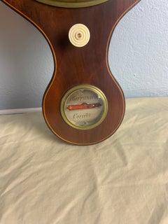 Georgian Mahogany Wheel Barometer