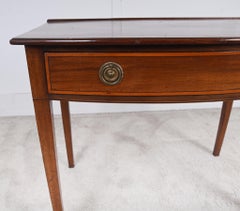 Georgian Mahogany Writing Table Desk Bow Front C. 1820