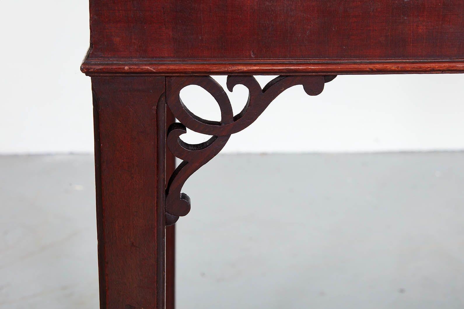 Marbre Table console géorgienne à plateau en marbre en vente