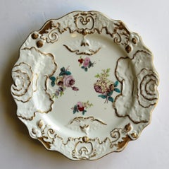 Georgian Mason's Ironstone Desert Plate in Cabbage Leaf Large Sprays Pattern