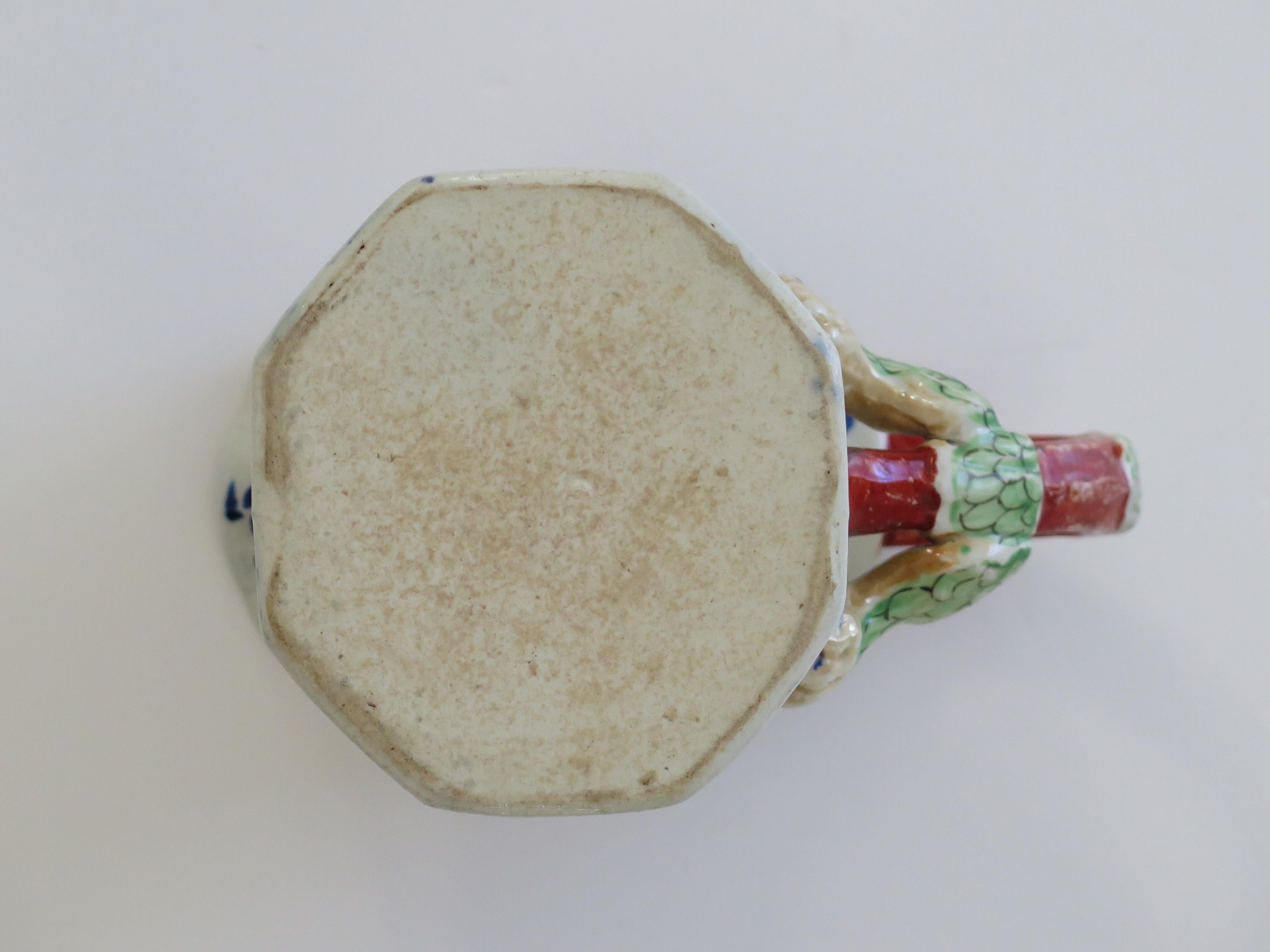 Georgian Masons Ironstone Jug or Pitcher in Japan Basket Pattern, circa 1818 9