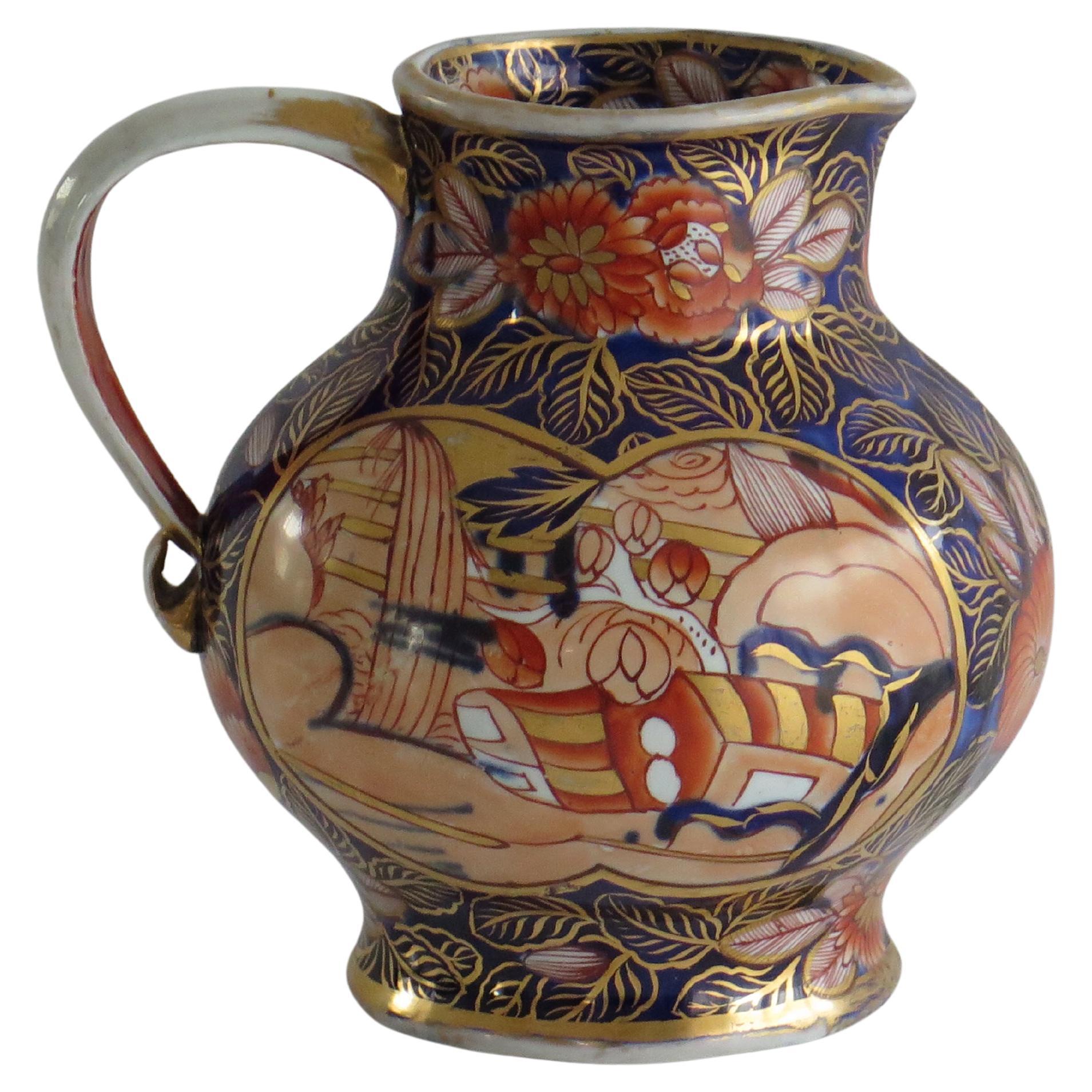 Cruche ou pichet en pierre de fer de Georgian House, forme rare, vers 1815