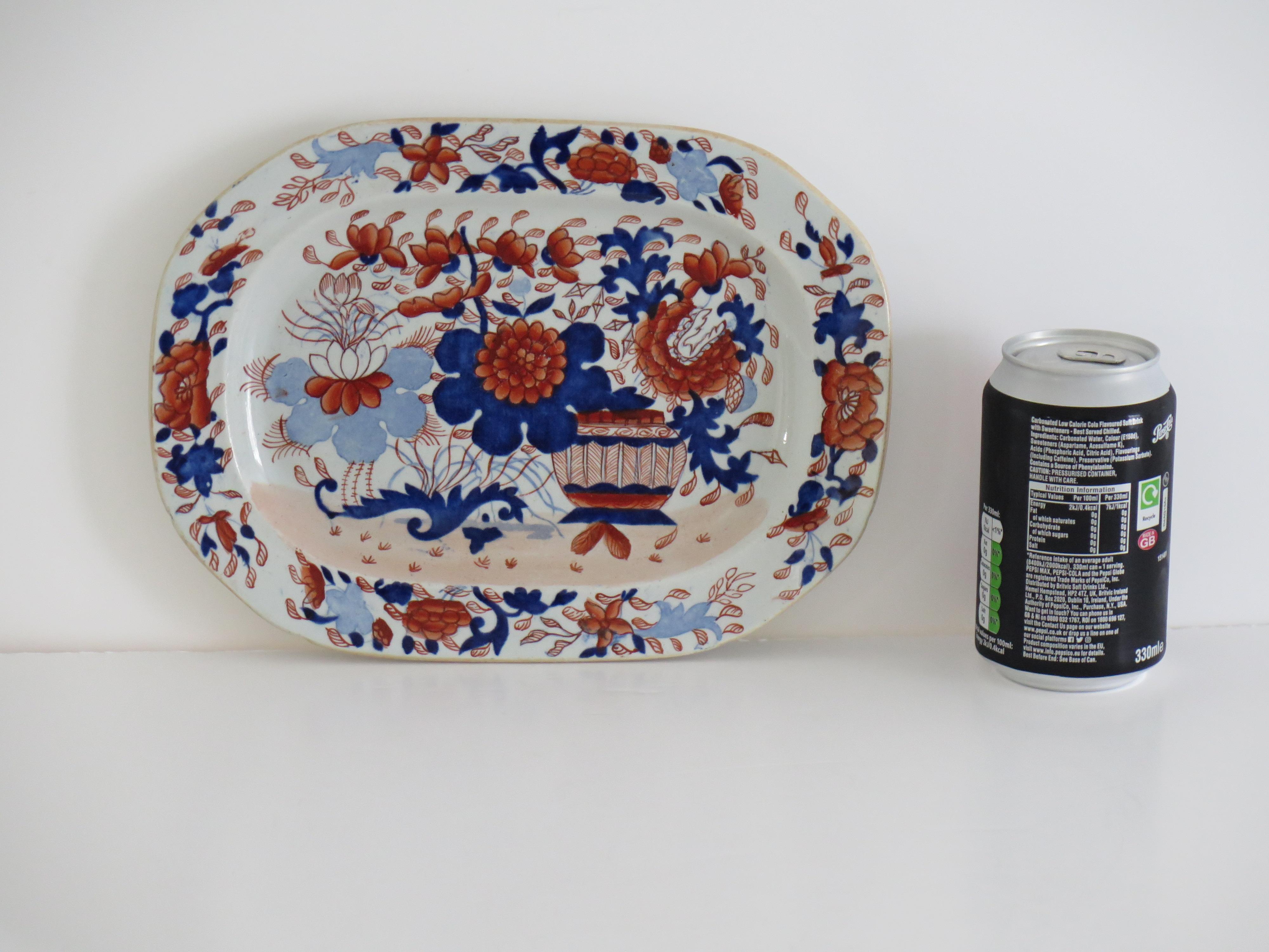 Plato georgiano de Mason's Ironstone con diseño de cesta japonesa, hacia 1818 en venta 5