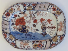 Georgian Mason's Ironstone Platter in Vase and Jardinière Pattern, Circa 1818