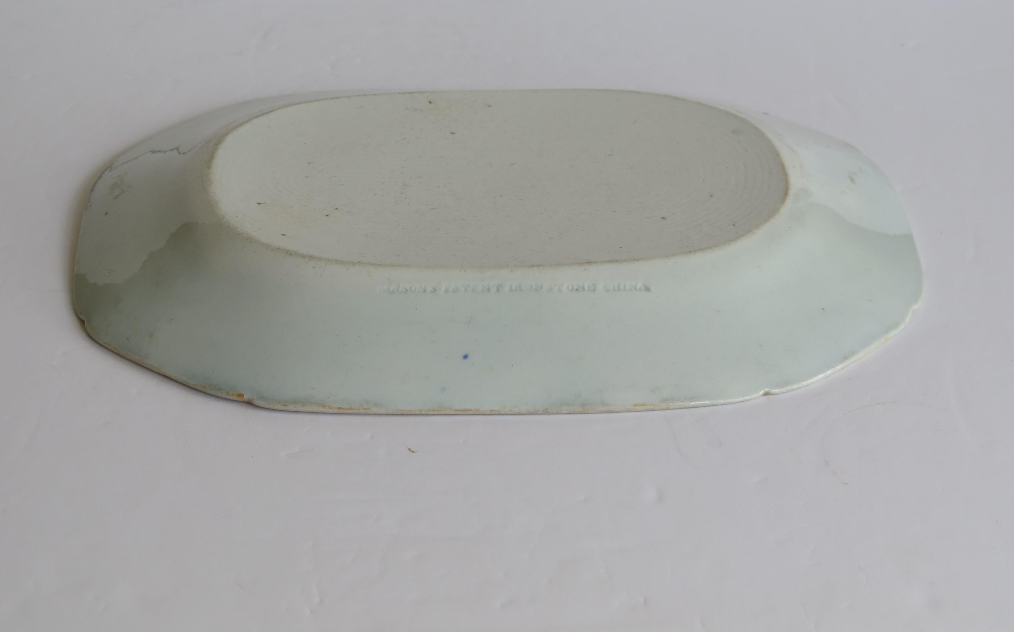 Georgian Mason's Ironstone Platter or Plate in Oriental Pheasant Ptn, circa 1818 3