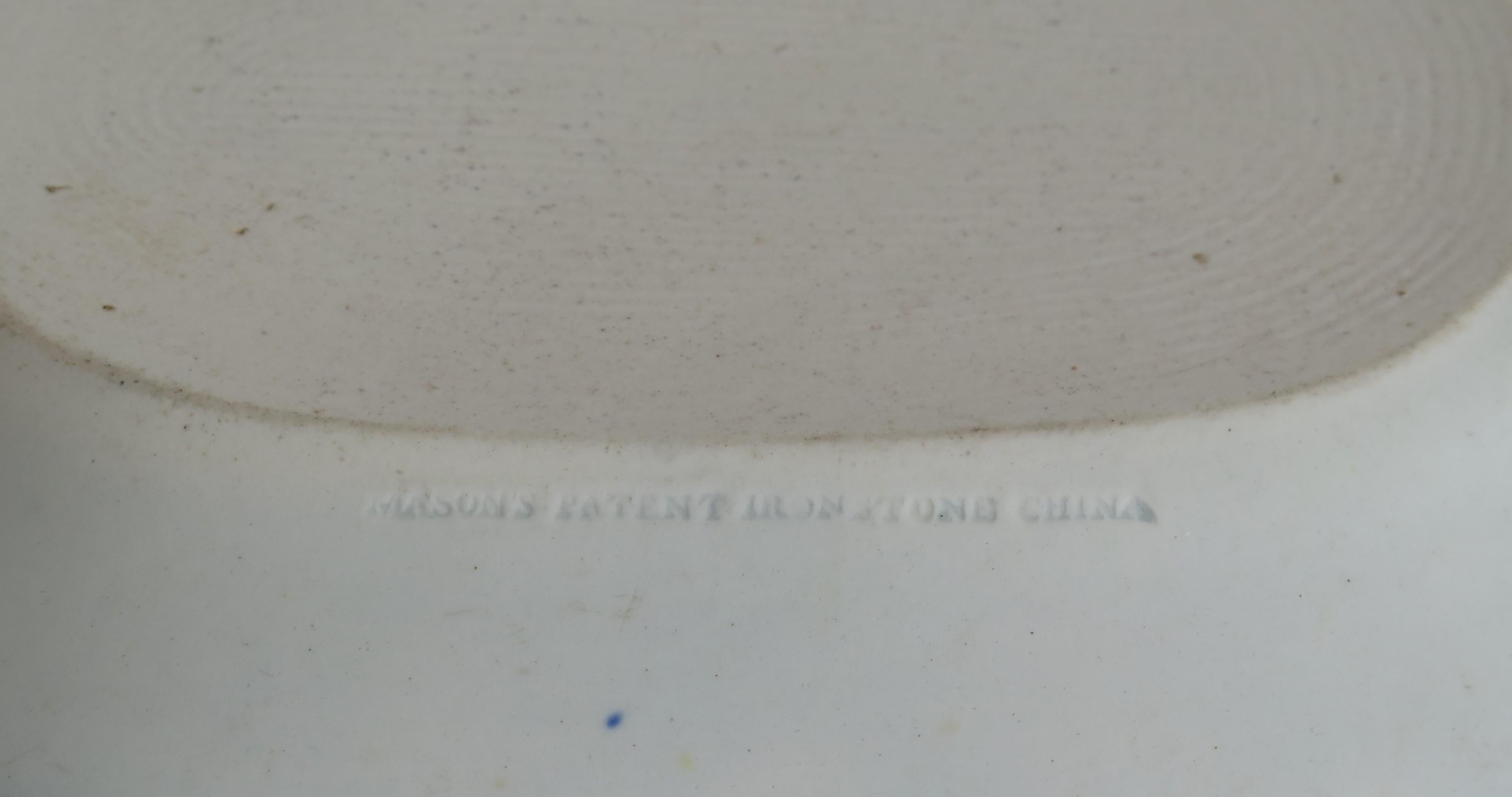 Georgian Mason's Ironstone Platter or Plate in Oriental Pheasant Ptn, circa 1818 5