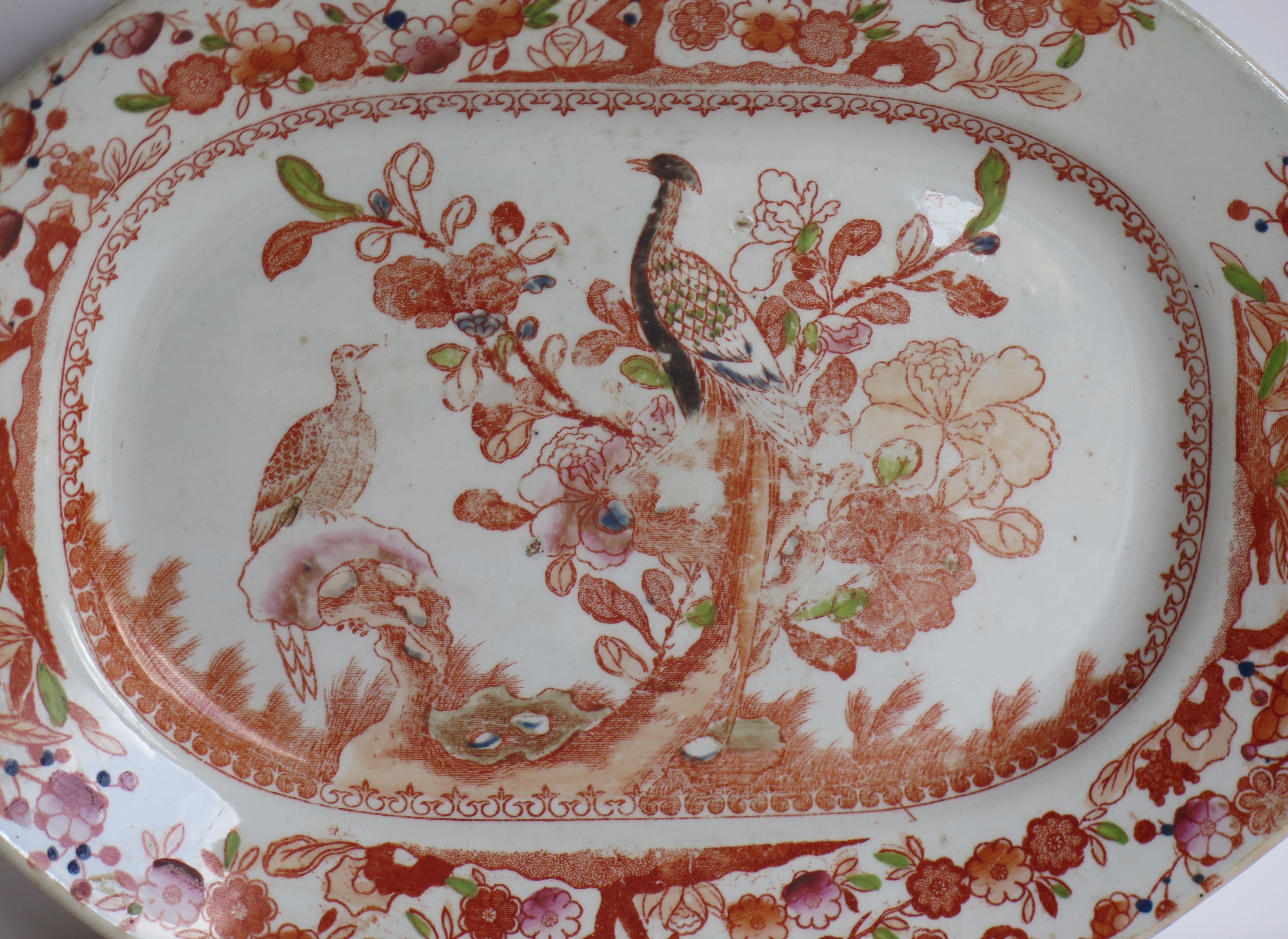 Georgian Mason's Ironstone Platter or Plate in Oriental Pheasant Ptn, circa 1818 In Good Condition In Lincoln, Lincolnshire