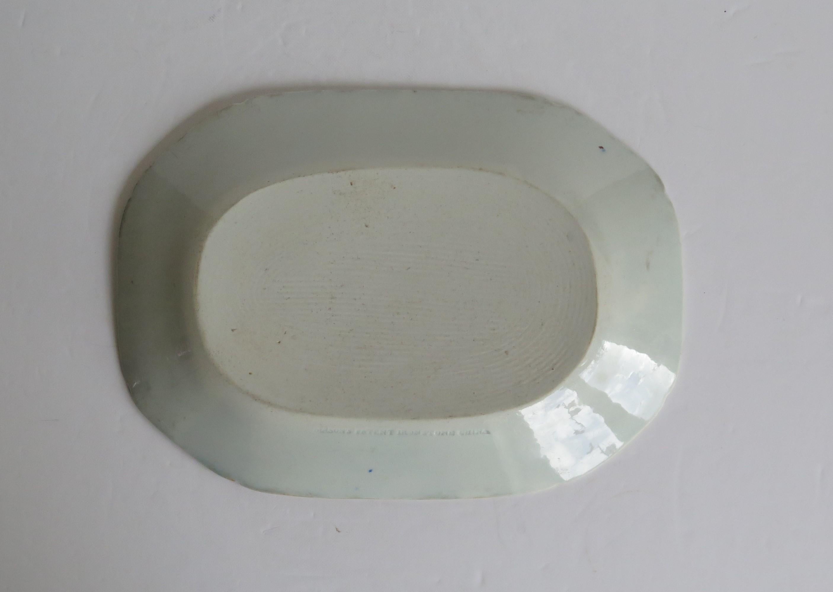 Georgian Mason's Ironstone Platter or Plate in Oriental Pheasant Ptn, circa 1818 1