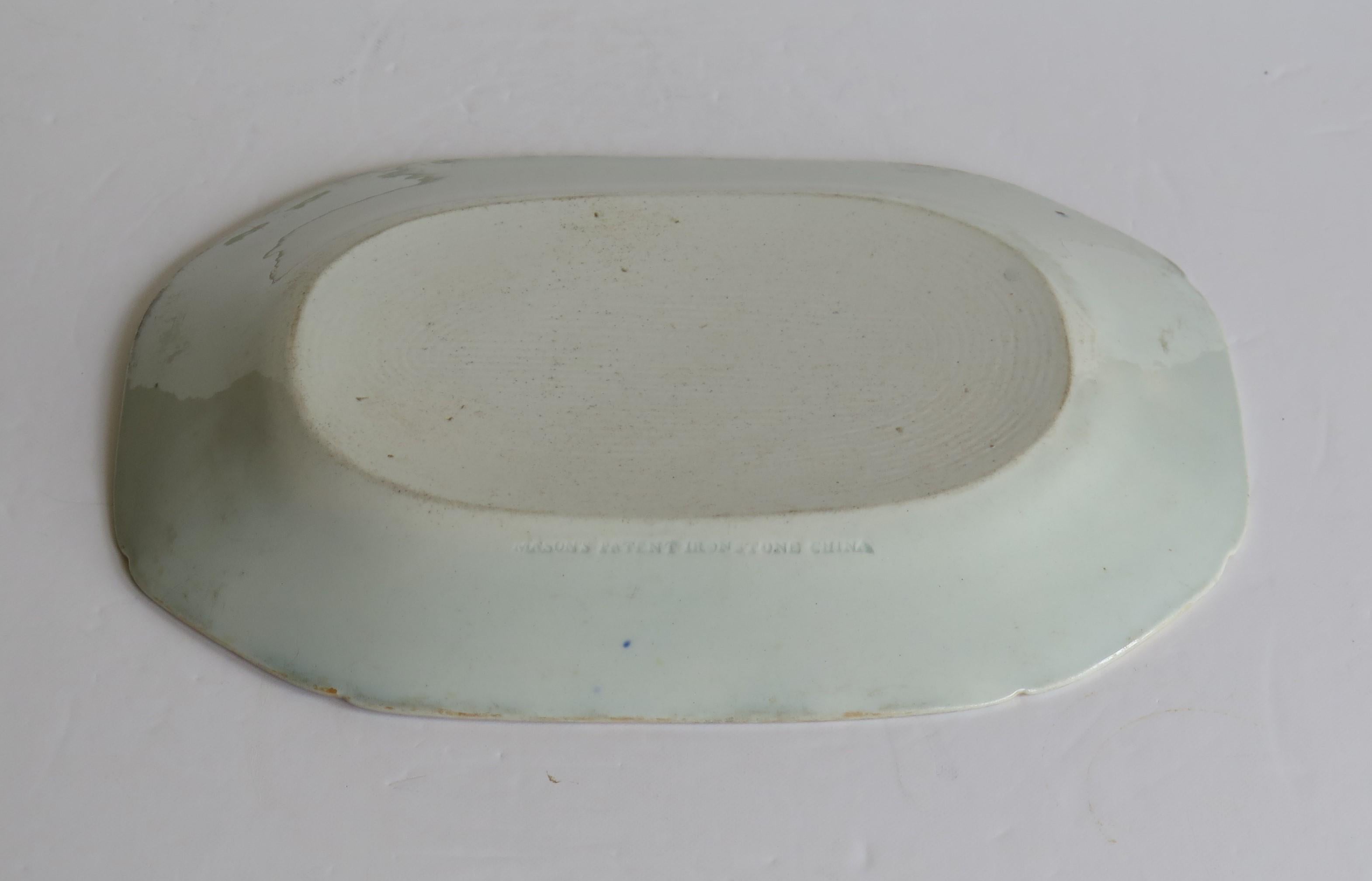 Georgian Mason's Ironstone Platter or Plate in Oriental Pheasant Ptn, circa 1818 2