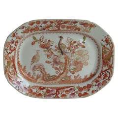 Georgian Mason's Ironstone Platter or Plate in Oriental Pheasant Ptn, circa 1818