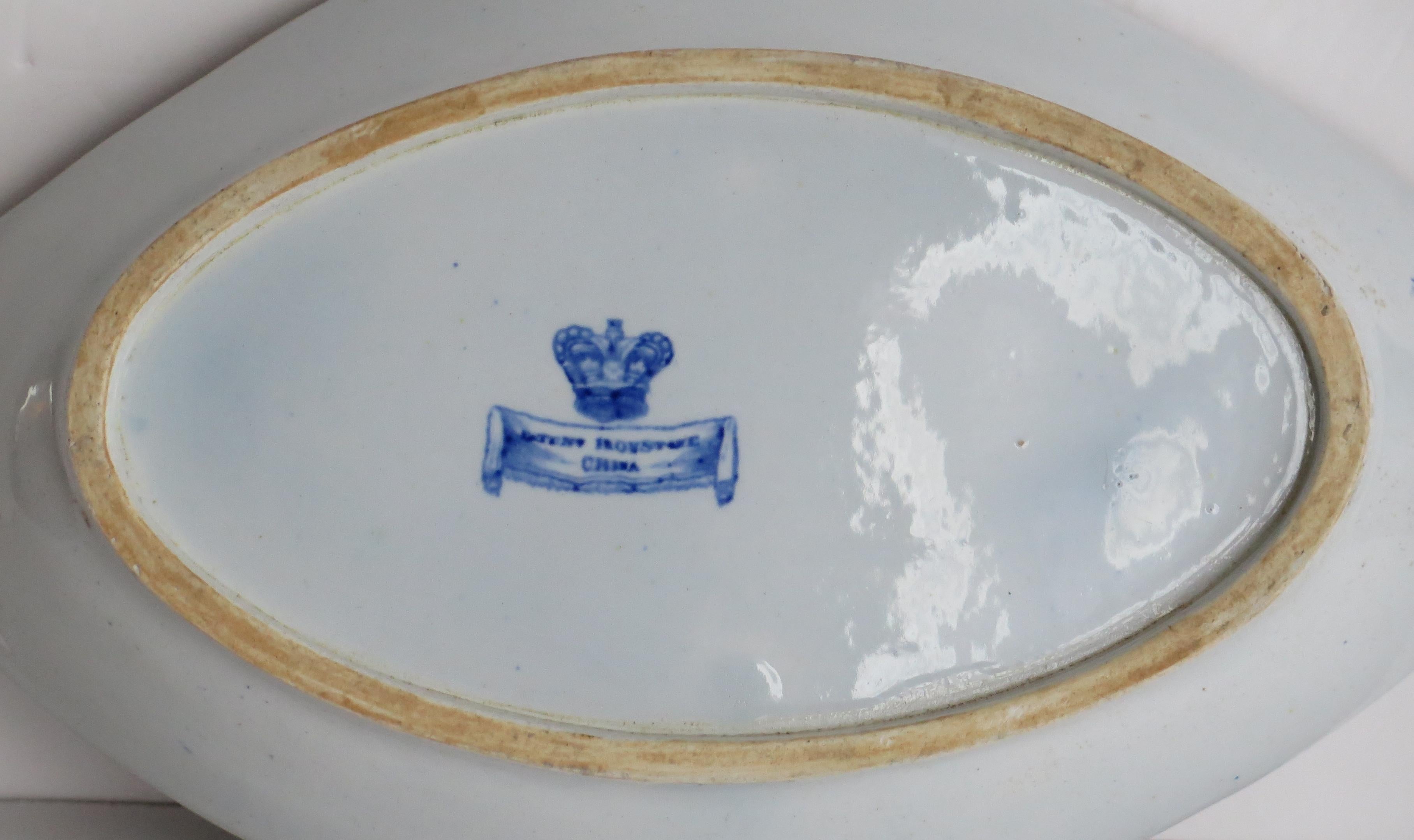 Georgian Mason's Ironstone Serving Dish in Oriental Pheasant Pattern, Ca 1820 For Sale 1