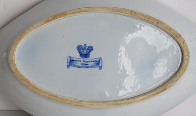 Georgian Mason's Ironstone Serving Dish in Oriental Pheasant Pattern, Ca 1820 For Sale 4