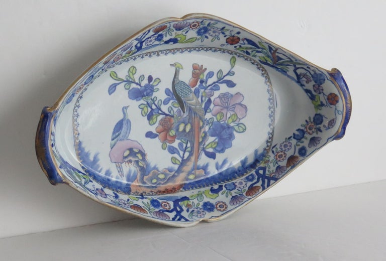 Georgian Mason's Ironstone Serving Dish in Oriental Pheasant Pattern, Ca 1820 In Good Condition For Sale In Lincoln, Lincolnshire