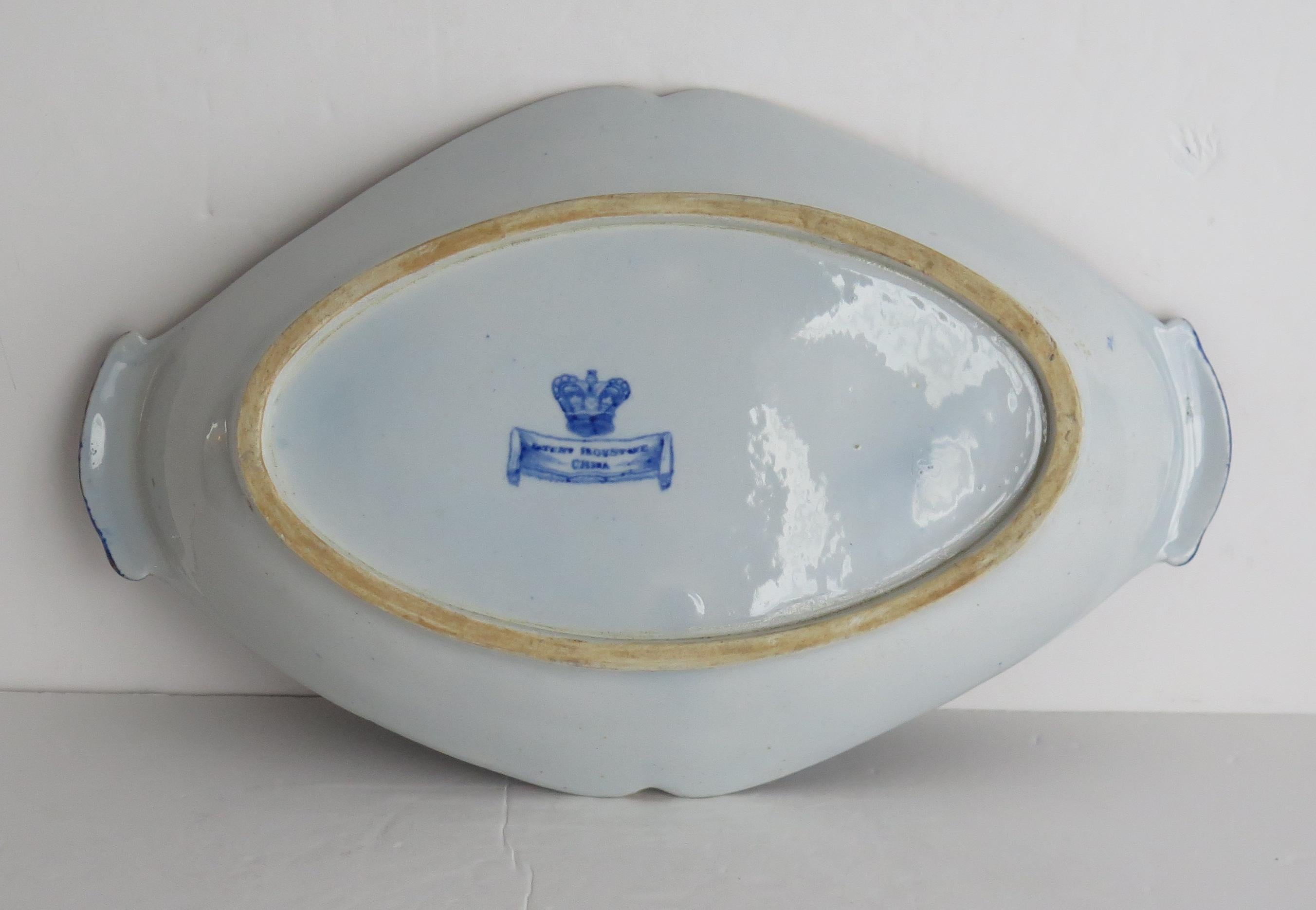 Georgian Mason's Ironstone Serving Dish in Oriental Pheasant Pattern, Ca 1820 In Good Condition For Sale In Lincoln, Lincolnshire