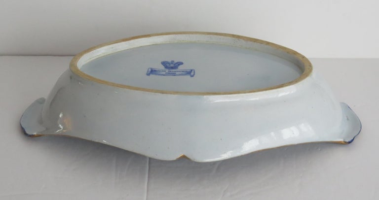 Georgian Mason's Ironstone Serving Dish in Oriental Pheasant Pattern, Ca 1820 For Sale 3