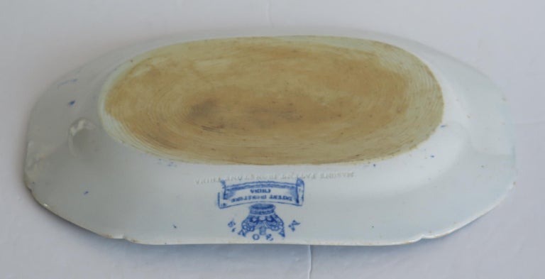 Georgian Mason's Ironstone Serving Platter in Oriental Pheasant Pattern, Ca 1820 In Good Condition For Sale In Lincoln, Lincolnshire
