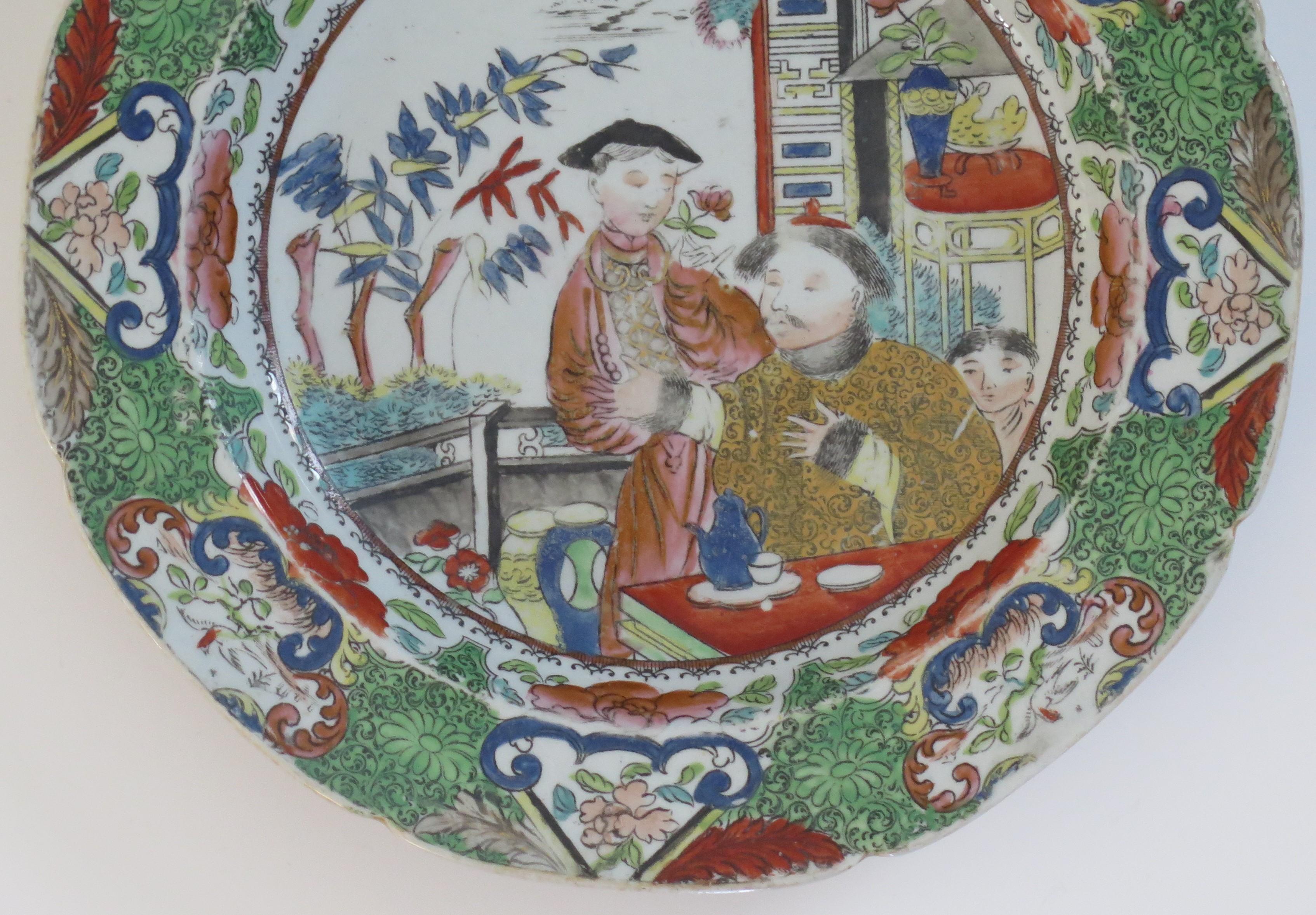Georgian Mason's Ironstone Side Plate Hand Painted Mandarin Pattern, Ca 1818 In Good Condition In Lincoln, Lincolnshire