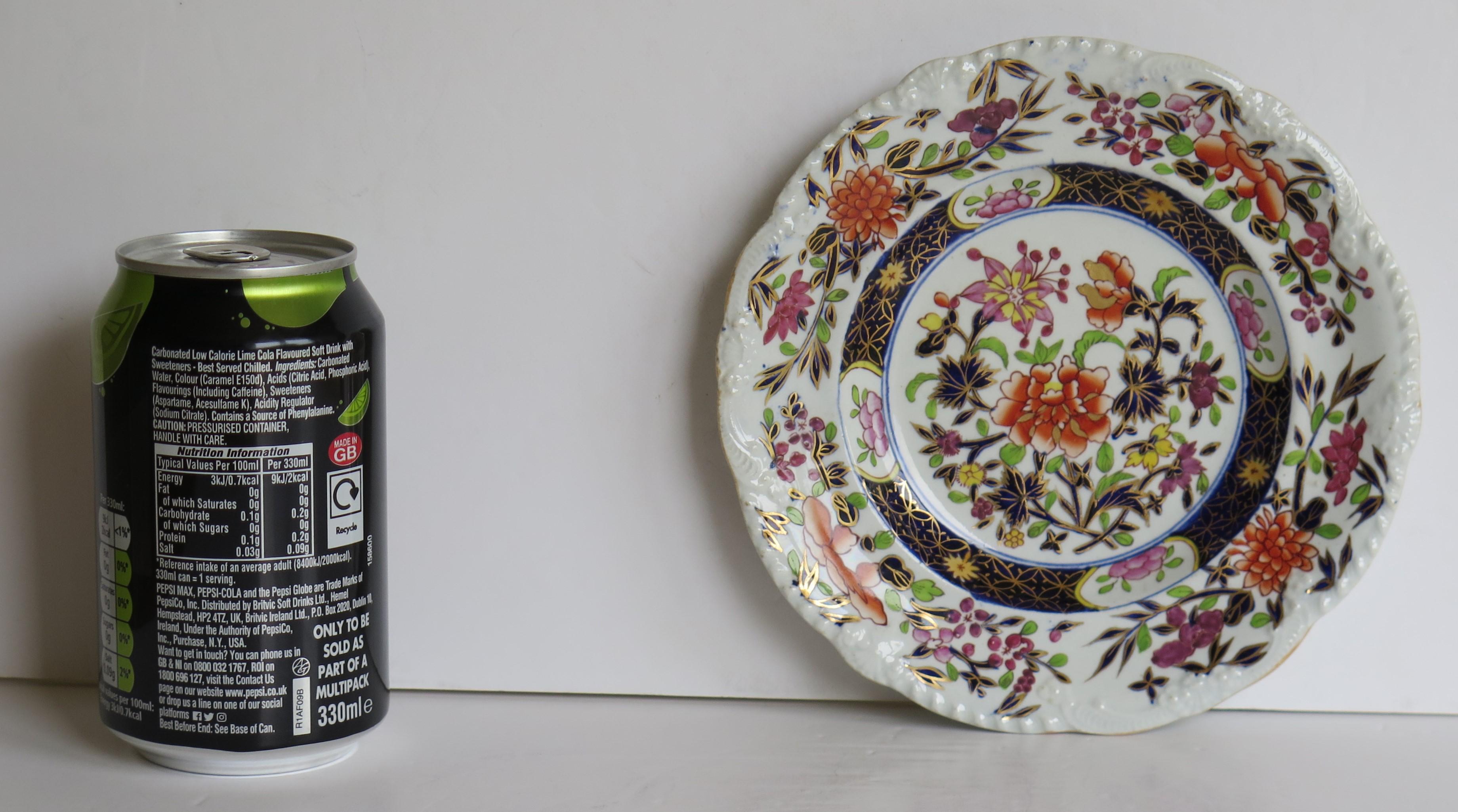 Georgian Mason's Ironstone Side Plate in Heavily Floral Japan Ptn, Circa 1815 For Sale 11