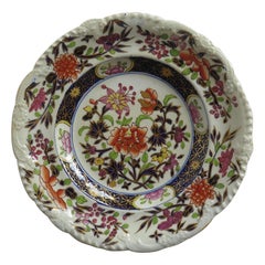 Antique Georgian Mason's Ironstone Side Plate in Heavily Floral Japan Ptn, Circa 1815