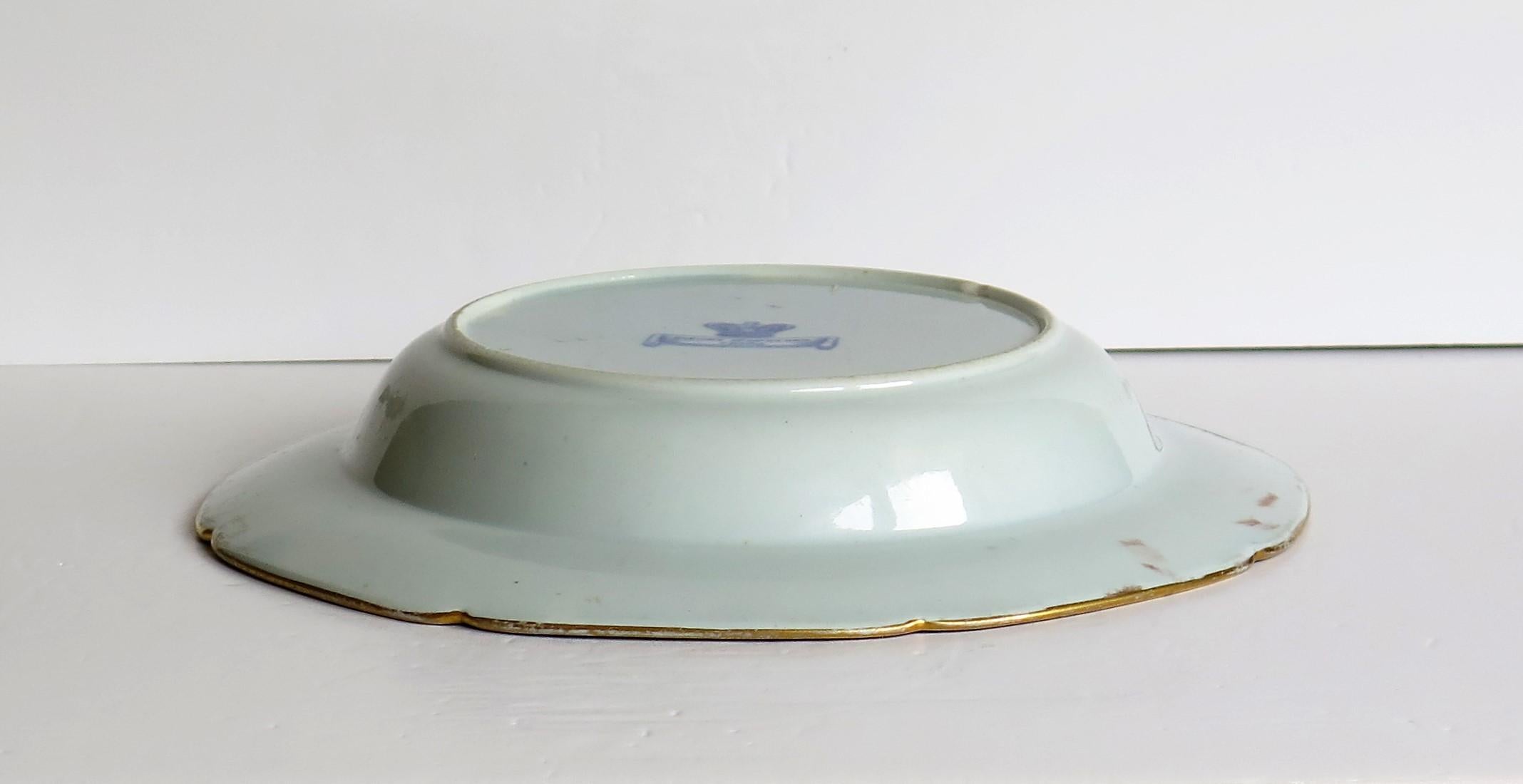 Georgian Mason's Ironstone Soup Bowl or Deep Plate in Mogul Pattern ...
