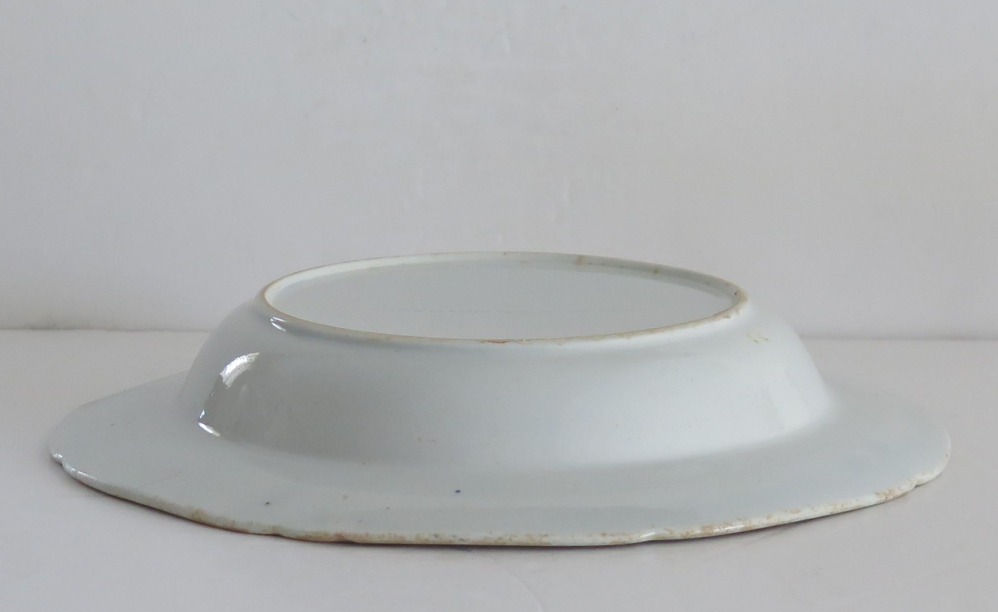 Georgian Mason's Ironstone Soup Bowl or Plate Hand painted rare Ptn, Circa 1818 3