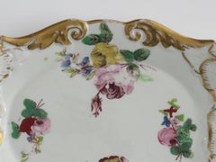 Georgian Mason's Ironstone Spoon Dish Large Spay Cabbage Leaf Ptn, Ca 1818