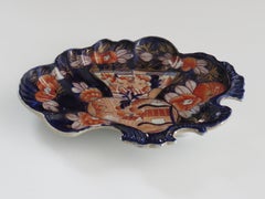 Georgian Masons Ironstone Desert Dish or Platter in School House Ptn, Ca 1818