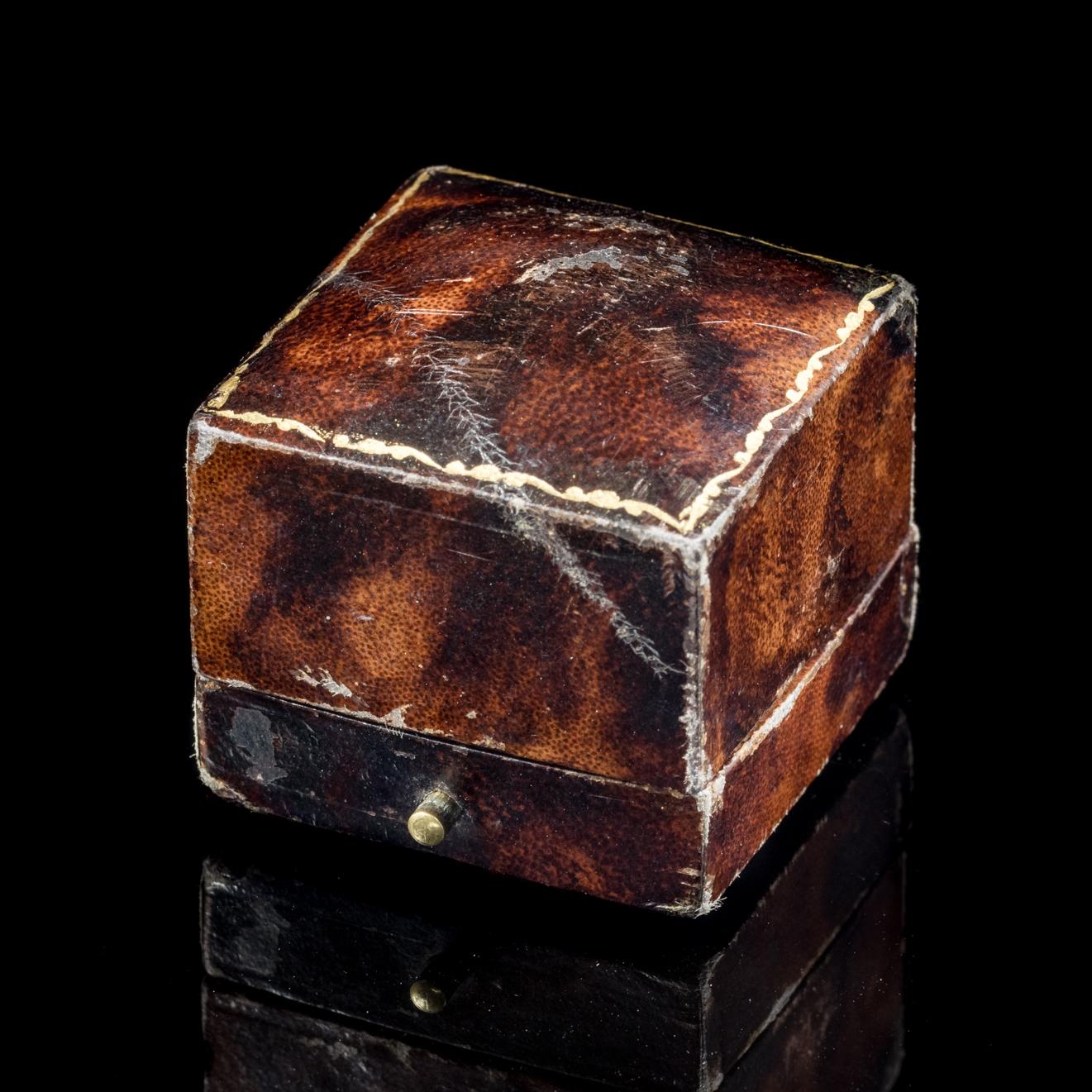 Georgian Memento Mori Diamond Skull Ring 18ct Gold Dated 1813 Boxed 2