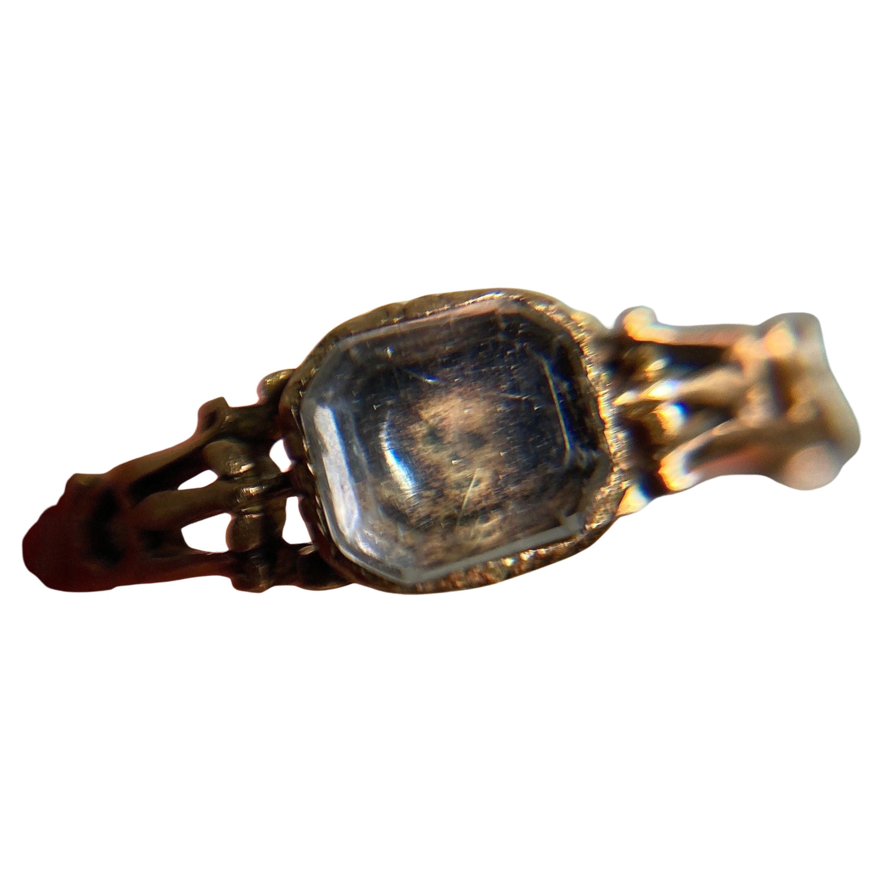 Georgian Memento Mori Ring of 18k Gold