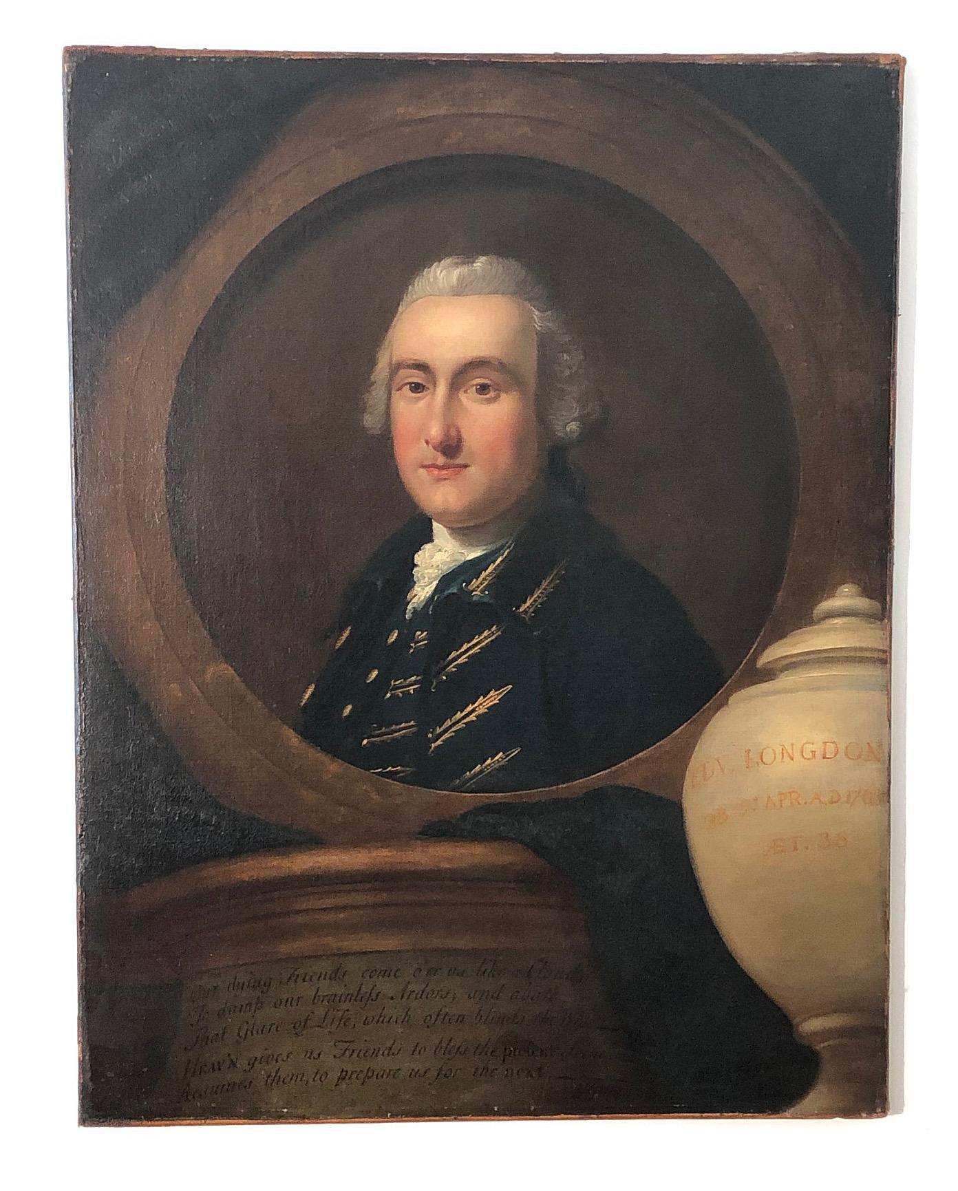 Georgian Memorial or Mourning Portrait, Thomas Hudson, 1765 For Sale 7