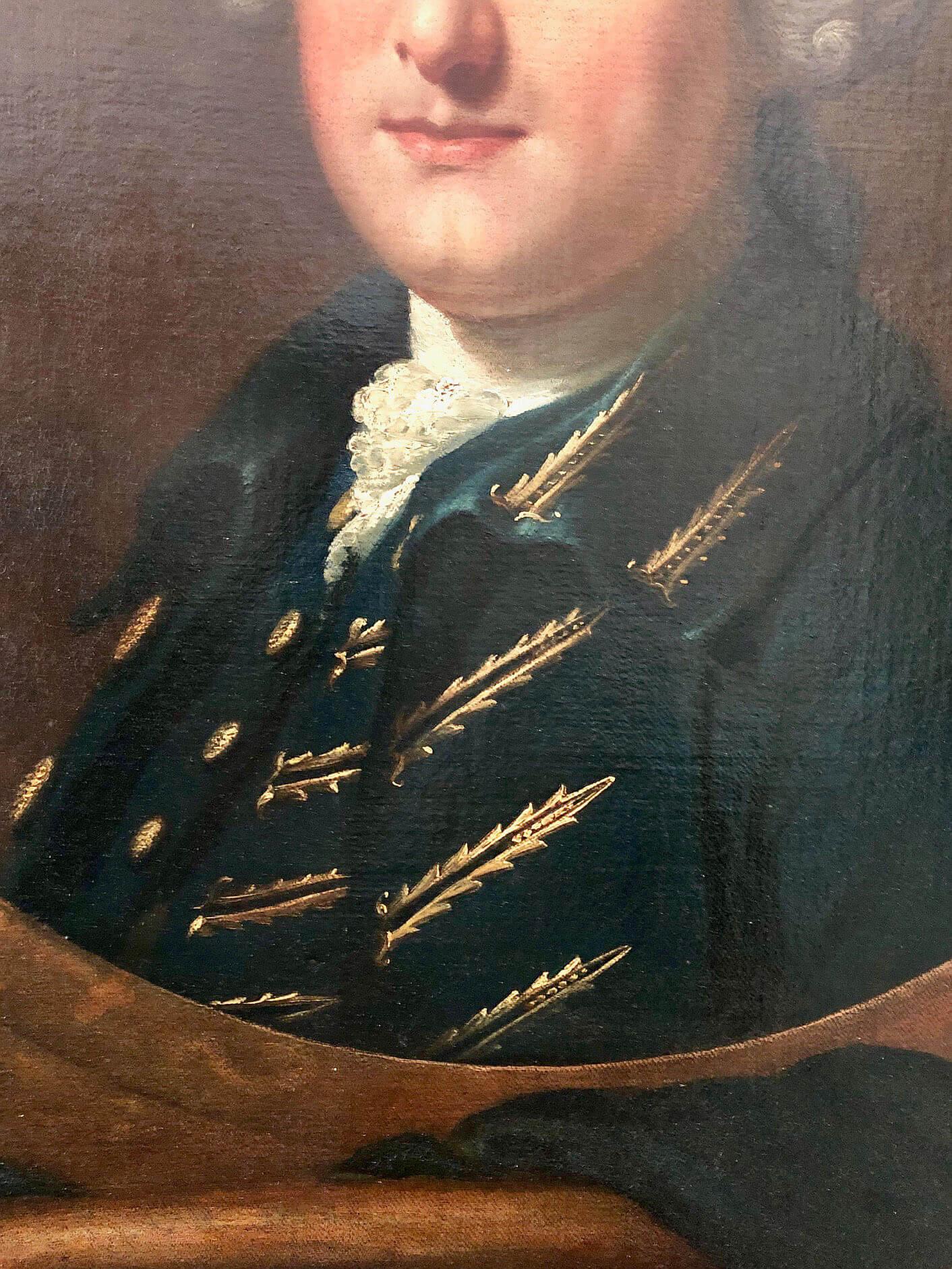 Hand-Painted Georgian Memorial or Mourning Portrait, Thomas Hudson, 1765 For Sale