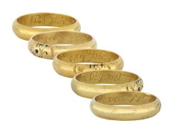 Georgian memorial skull ring, circa 1777.