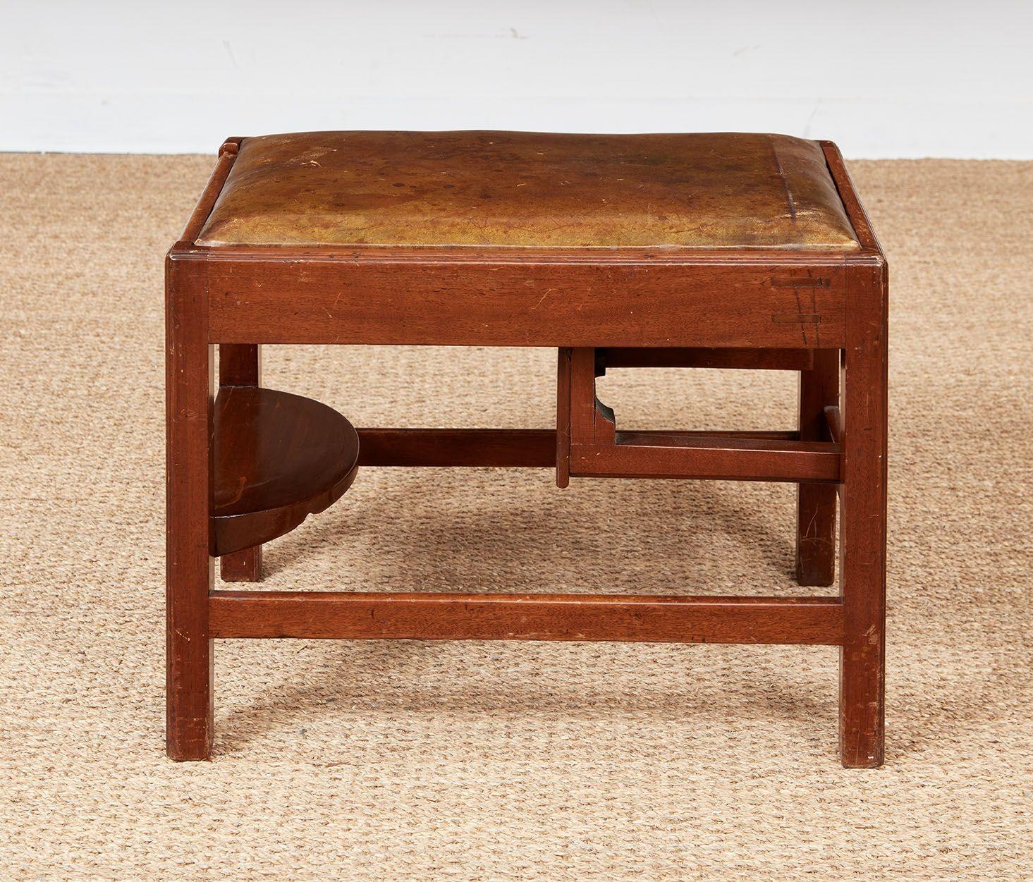 Georgian Metamorphic Library Steps/Stool For Sale 1