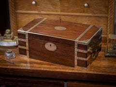 Georgian Military Campaign Mahogany Writing Box