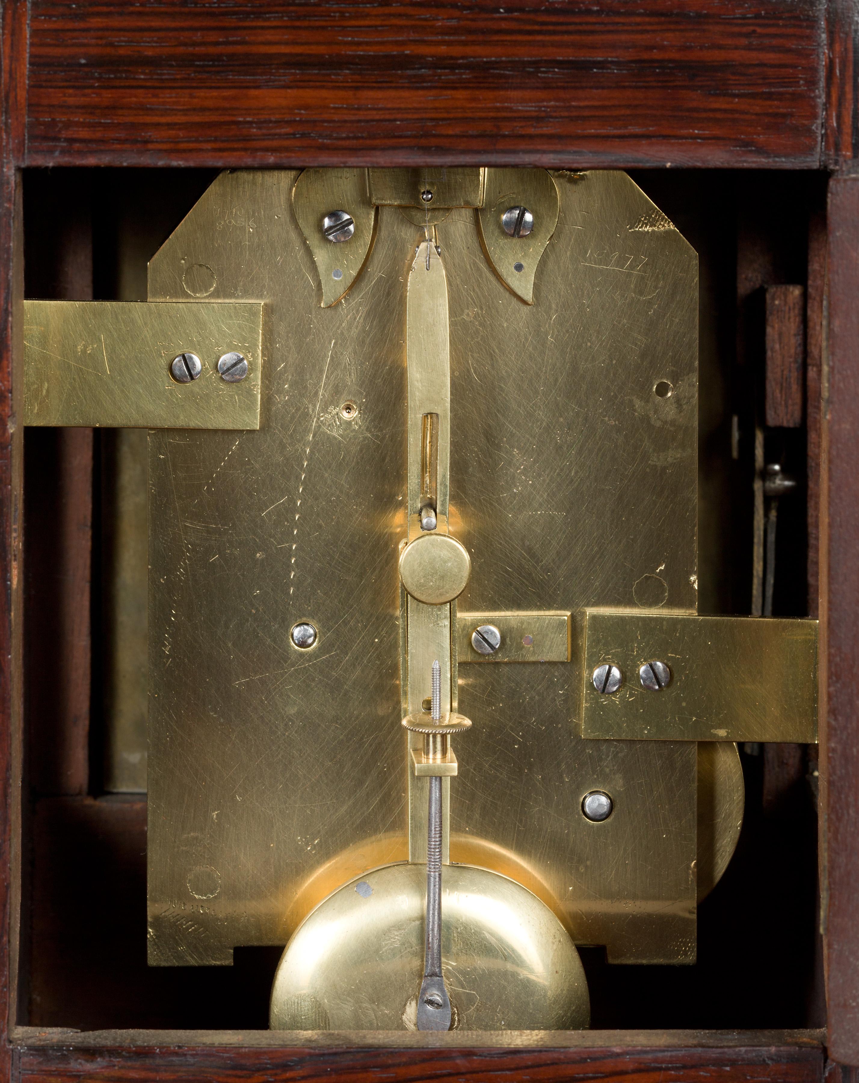 Mid-19th Century Georgian Miniature Mahogany Bracket Clock by Watson & Son, Cambridge