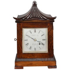 Georgian Miniature Mahogany Bracket Clock by Watson & Son, Cambridge