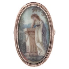 Georgian miniature mourning ring, memorial ring