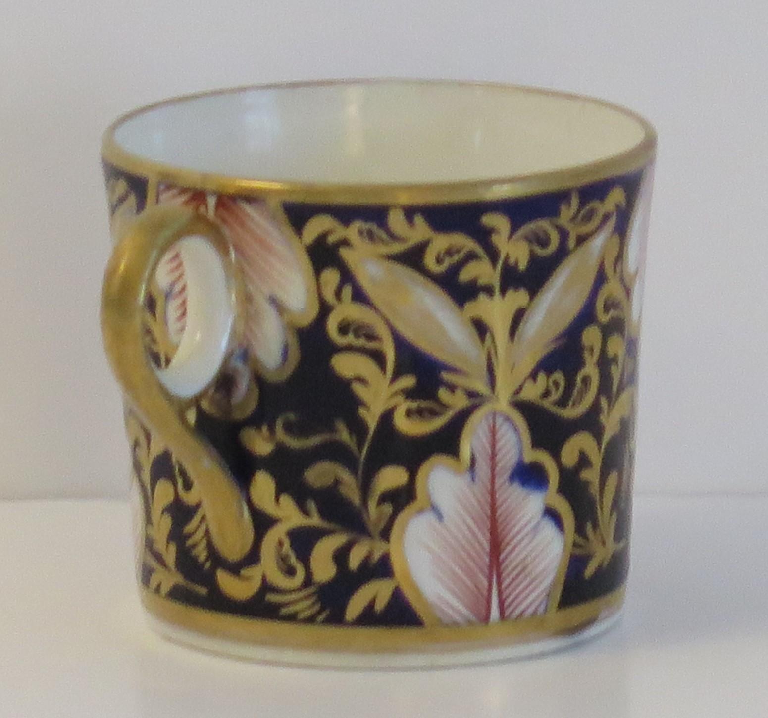 Fina cafetera de porcelana Minton de la época georgiana, modelo 641, circa 1805 Inglés en venta