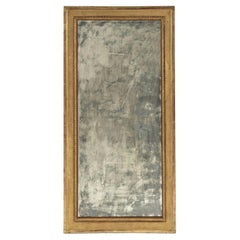 Antique Georgian Mirror with Beaded Giltwood Frame