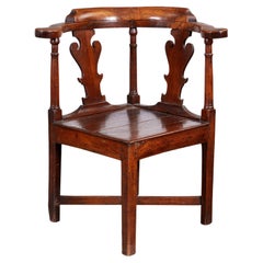 Georgian Mixed Wood Corner Chair