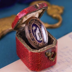 Georgian Mourning Ring in Original Box