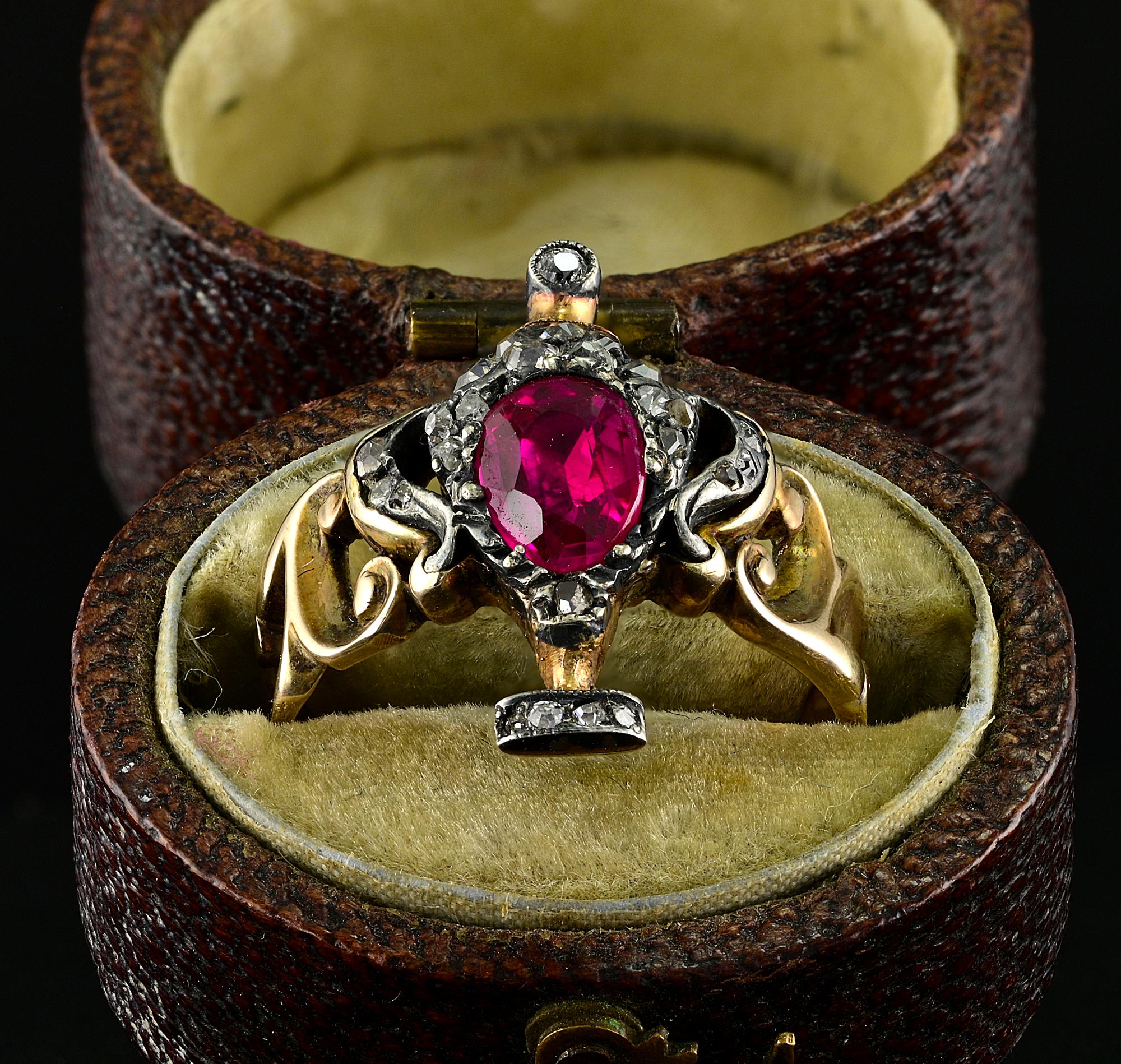 georgian ruby ring